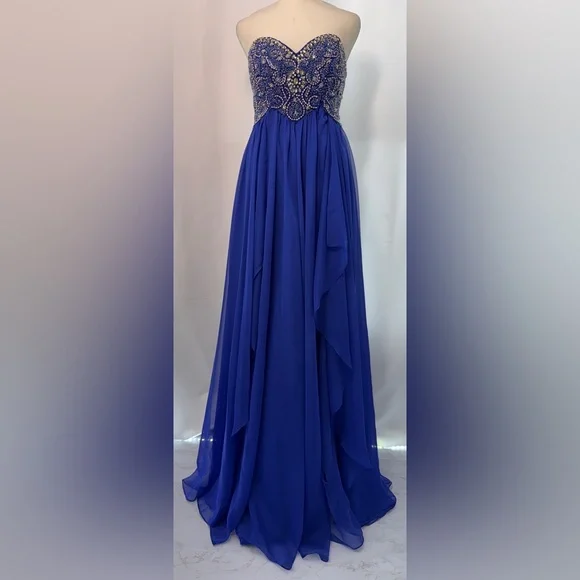 sachin and babi light blue dress Elegant Chiffon V-Neck Burgundy Bridesmaid Dresses With Spaghetti-Stra   27dress